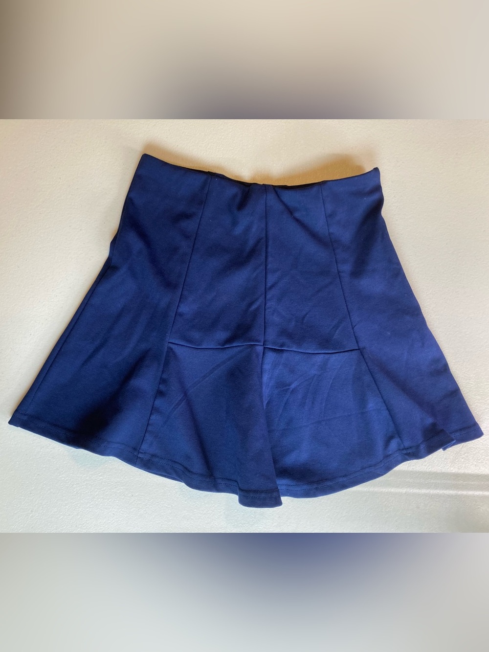 Ambiance Navy Mini Flared Skirt